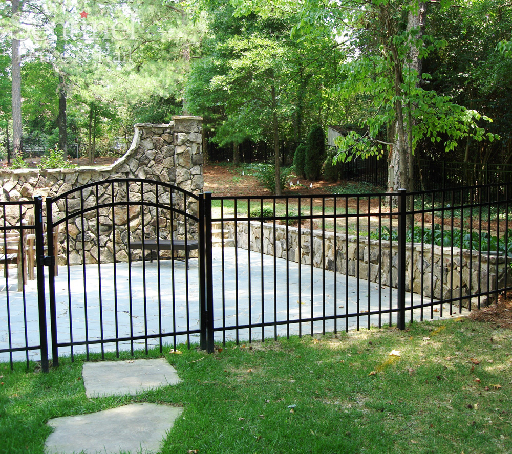 Arch Top Ornamental Aluminum Gates for Fence Contractor Supply at Ruco Fence Products