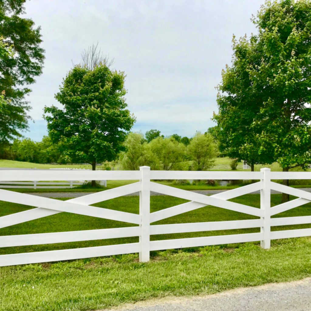 5 Rail Crossbuck Vinyl Fence - Fence Contractor Wholesale from Ruco Fence Products