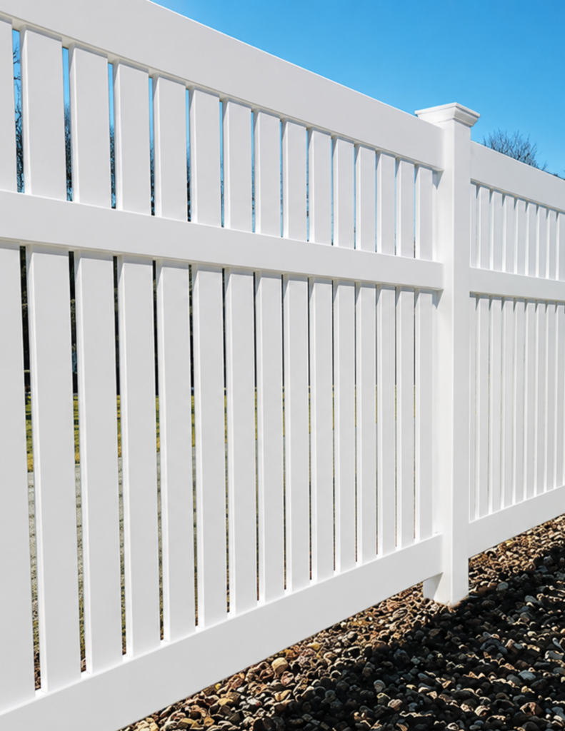 Ruco Fence Products Lakelyn Semi-Privacy Vinyl Fence Wholesale for Fence Contractors